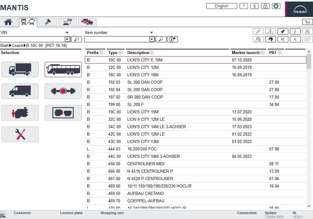 MAN Mantis EPC 04.2024 - 2