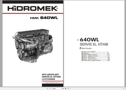 Hidromek Machinery Service Manual 2022