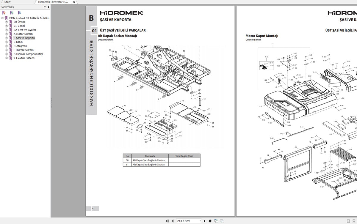 Hidromek Machinery Service Manual 2022 - 2